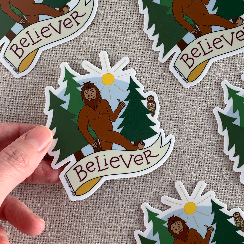 Bigfoot Believer Vinyl Sticker
