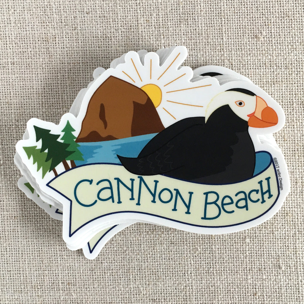 Cannon Beach Puffin Sticker