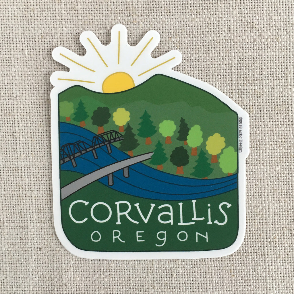 Corvallis Oregon Vinyl Sticker