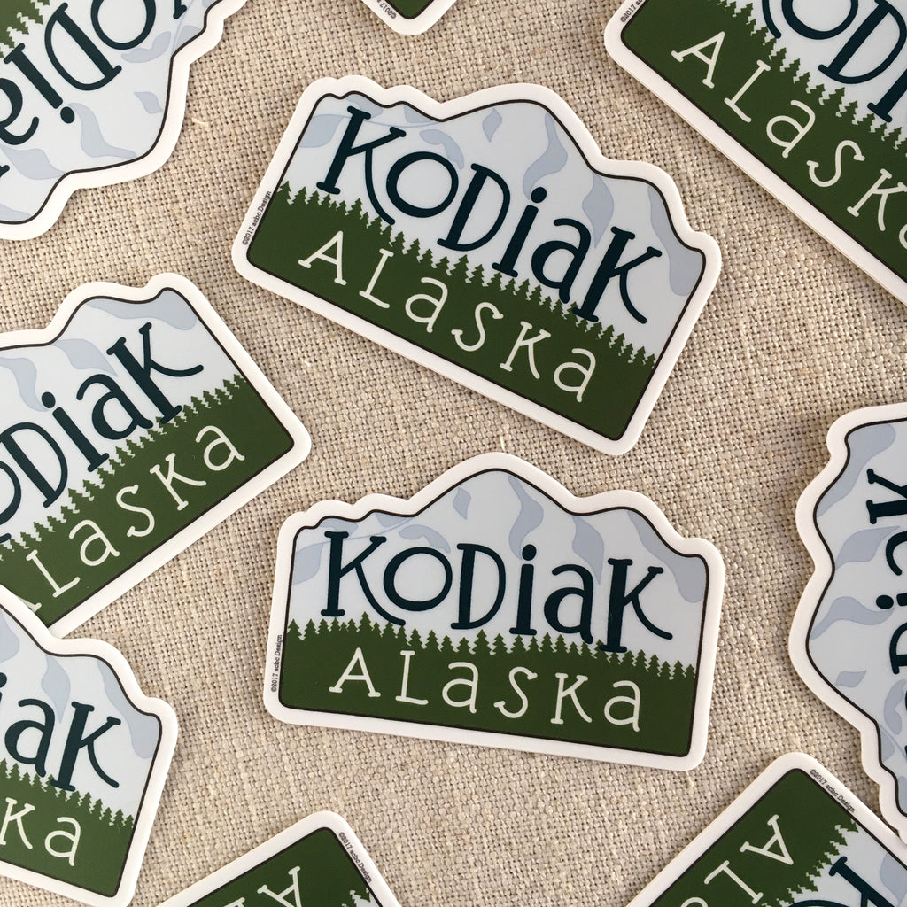 Kodiak Alaska Vinyl Sticker