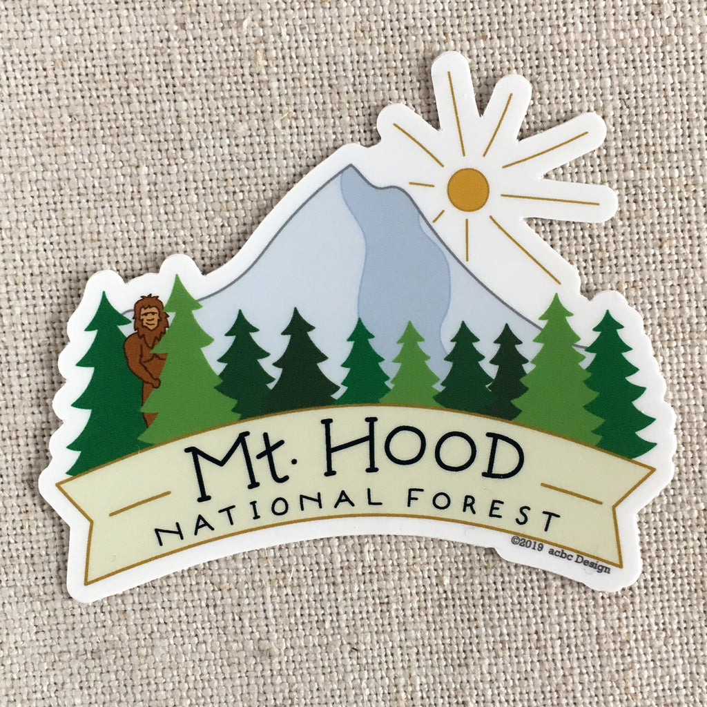 Mt Hood National Forest Vinyl Sticker