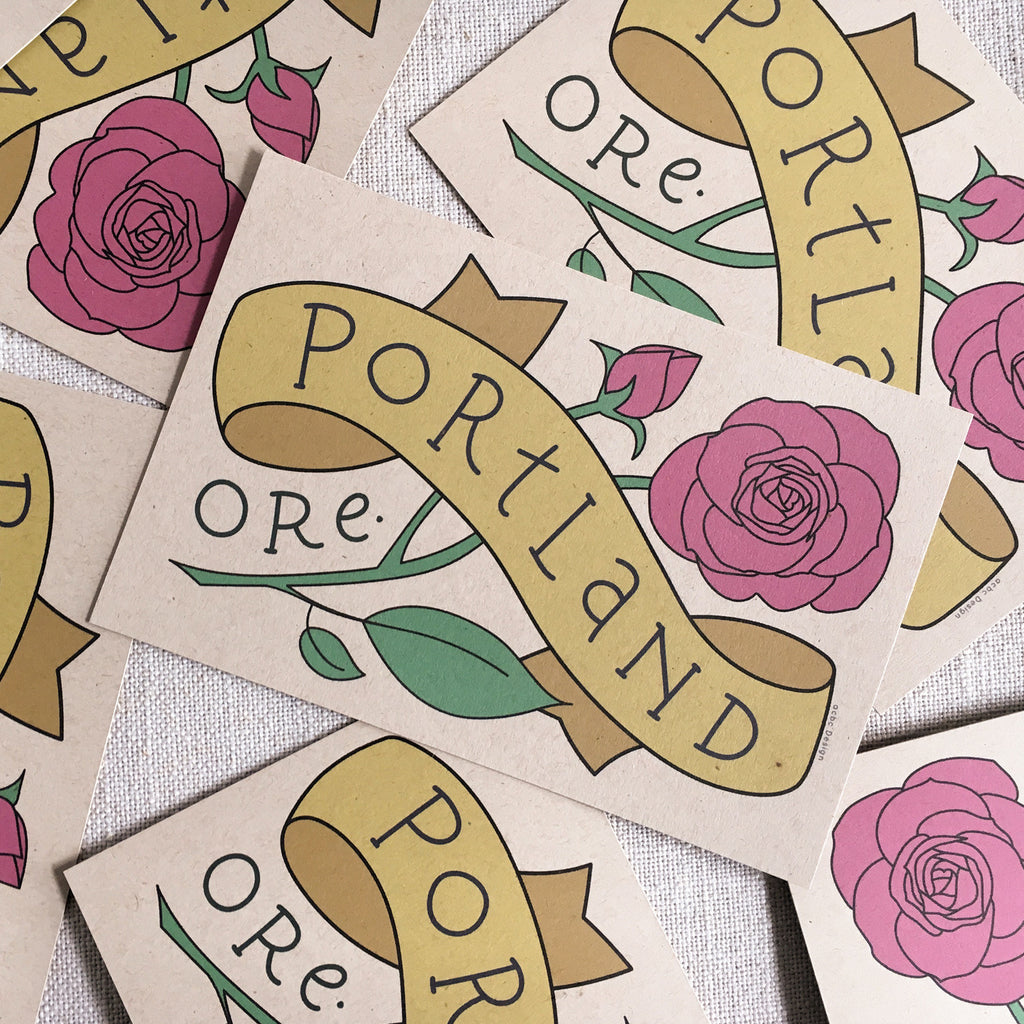Portland Oregon Rose Postcards / Set of 6