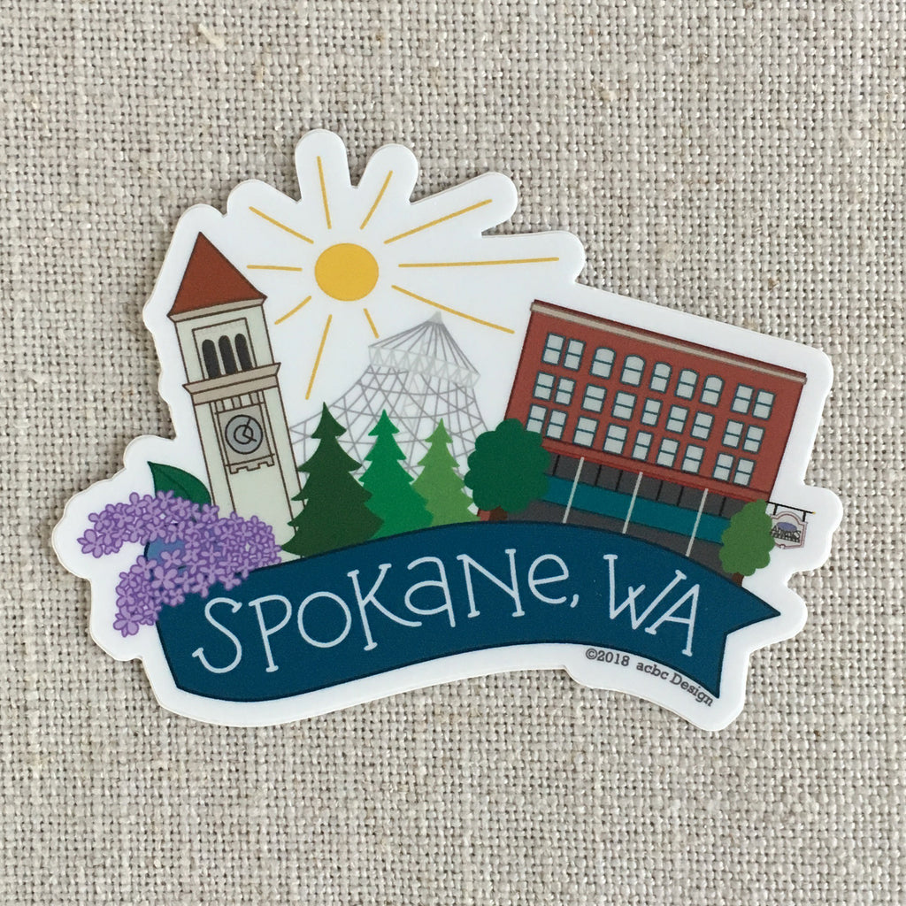 Spokane Washington Vinyl Sticker